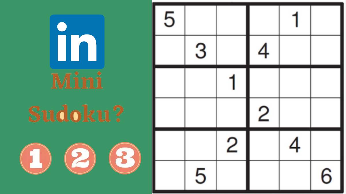linkedin Mini Sudoku